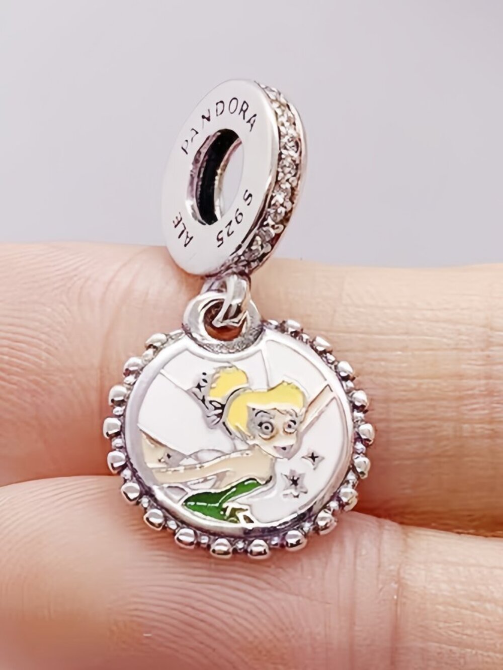 Disney Parks x Pandora Disneyland 70th Anniversary Tinkerbell Charm